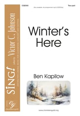 Winter's Here SA choral sheet music cover